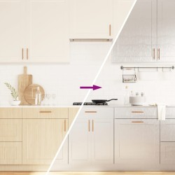 Autocollants auto-adhésifs pour meuble argenté 90x500 cm PET 