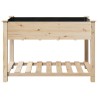 Jardinière avec étagère 115x59x76 cm en bois massif de sapin 
