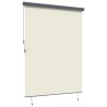 Store Roulant Extérieur Rayé Réglable Crème 200 x 250 cm tissu 