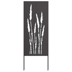 Panneau décoratif de jardin Noir 50 x 140 cm 