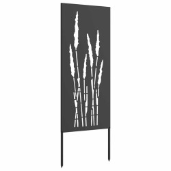 Panneau décoratif de jardin Noir 50 x 140 cm 