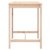 Table de jardin 82,5x82,5x110 cm bois massif de pin 