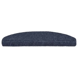 Tapis d'escalier autocollants 20 pièces 65 x 21 x 4 cm Bleu Demi-rond Grand 
