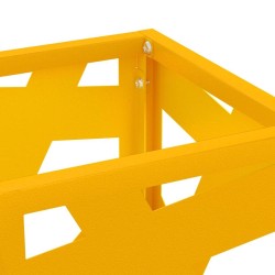 Porte-parapluies Jaune moutarde Métal Moyen Élégant 