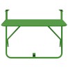 Table de balcon pliable verte 60x40 cm Acier 
