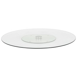 Assiette de service rotative Transparent 60 cm Verre trempé 