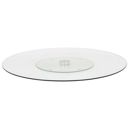 Assiette de service rotative Transparent 60 cm Verre trempé 