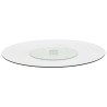 Assiette de service rotative Transparent 60 cm Verre trempé 
