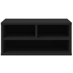 Support d'imprimante noir 49x40x22,5 cm bois d'ingénierie 