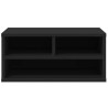Support d'imprimante noir 49x40x22,5 cm bois d'ingénierie 