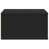 Support d'imprimante noir 49x40x22,5 cm bois d'ingénierie 