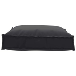 Coussin de palette pour siège noir 70 x 70 x 12 cm, tissu oxford. 