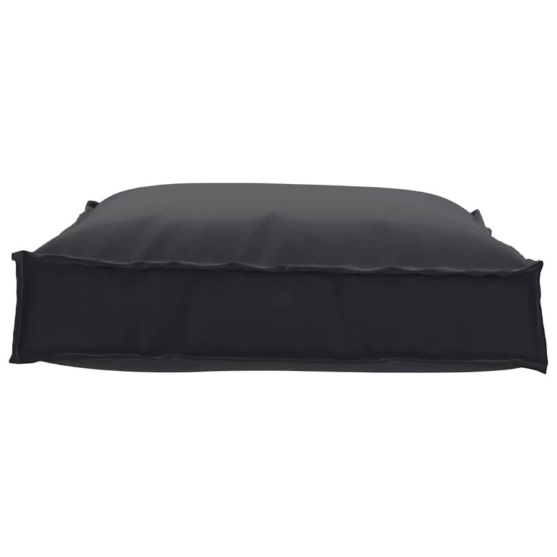 Coussin de palette pour siège noir 70 x 70 x 12 cm, tissu oxford. 