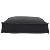 Coussin de palette pour siège noir 70 x 70 x 12 cm, tissu oxford. 