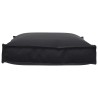 Coussin de palette pour siège noir 70 x 70 x 12 cm, tissu oxford. 