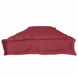 Coussin de palette rouge vin pour banc - 180 x 40 x 8 cm - Tissu Oxford 