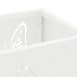 Porte-parapluies Blanc Métal Moyen Motifs décoratifs 