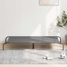 Lit surélevé pour chien gris 150x90x20 cm tissu oxford et acier 