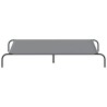 Lit surélevé pour chien gris 150x90x20 cm tissu oxford et acier 