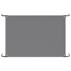 Lit surélevé pour chien gris 150x90x20 cm tissu oxford et acier 
