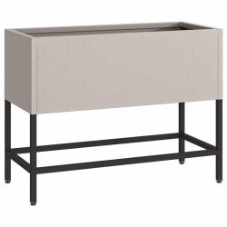 Jardinier surélevé 60x26x45 cm en acier résistant aux intempéries 