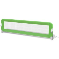 Barrière de lit de sécurité pour tout-petits 2pcs Vert 150x42cm 