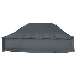 Coussin de palette pour banc en anthracite 140x40x8 cm en tissu Oxford 