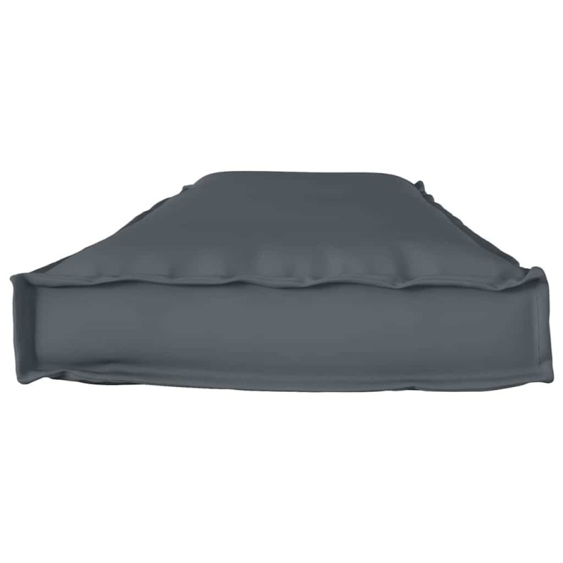 Coussin de palette pour banc en anthracite 140x40x8 cm en tissu Oxford 