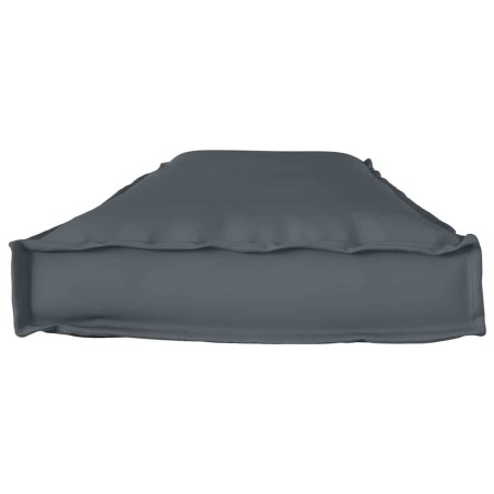 Coussin de palette pour banc en anthracite 140x40x8 cm en tissu Oxford 
