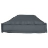 Coussin de palette pour banc en anthracite 140x40x8 cm en tissu Oxford 