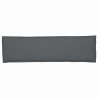 Coussin de palette pour banc en anthracite 140x40x8 cm en tissu Oxford 