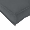 Coussin de palette pour banc en anthracite 140x40x8 cm en tissu Oxford 