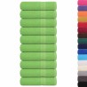 Essuie-mains 10 pcs vert pomme 50x100 cm 360 g/m² 100% coton 