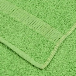 Essuie-mains 10 pcs vert pomme 50x100 cm 360 g/m² 100% coton 
