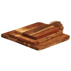 Planche à découper 3 pcs cm bois d'acacia massif 