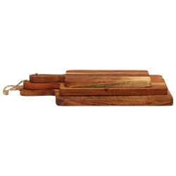 Planche à découper 3 pcs cm bois d'acacia massif 