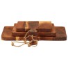 Planche à découper 3 pcs cm bois d'acacia massif 