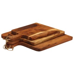 Planche à découper 3 pcs cm bois d'acacia massif 