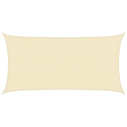 Voile d'ombrage 160 g/m² Crème 2,5x4,5 m PEHD 