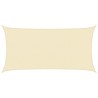 Voile d'ombrage 160 g/m² Crème 2,5x4,5 m PEHD 