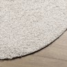 Tapis shaggy PAMPLONA poils longs moderne crème Ø 200 cm 