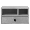 Support d'imprimante gris béton 40x32x22,5 cm bois d'ingénierie 