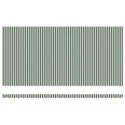 Tissu de remplacement de store vert et blanc pour cadre de 6x3 m 