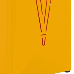 Porte-parapluies Jaune moutarde Métal Standard 