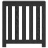 Cache-Radiateur Chêne Noir 78x20x82 cm Bois d'ingénierie 