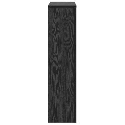 Cache-Radiateur Chêne Noir 78x20x82 cm Bois d'ingénierie 