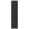 Cache-Radiateur Chêne Noir 78x20x82 cm Bois d'ingénierie 