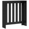 Cache-Radiateur Chêne Noir 78x20x82 cm Bois d'ingénierie 