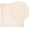 Tapis HUARTE à poils courts doux et lavable beige 160x160 cm 