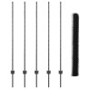 Poteaux de clôture 10 pcs U-Channel Gris 140 cm Acier 